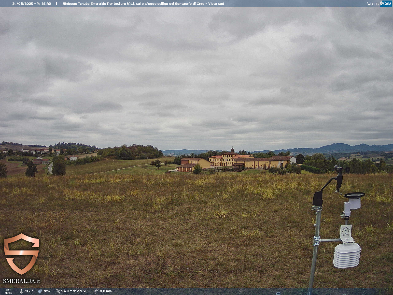 immagine della webcam nei dintorni di Pecetto di Valenza: webcam Casale Monferrato