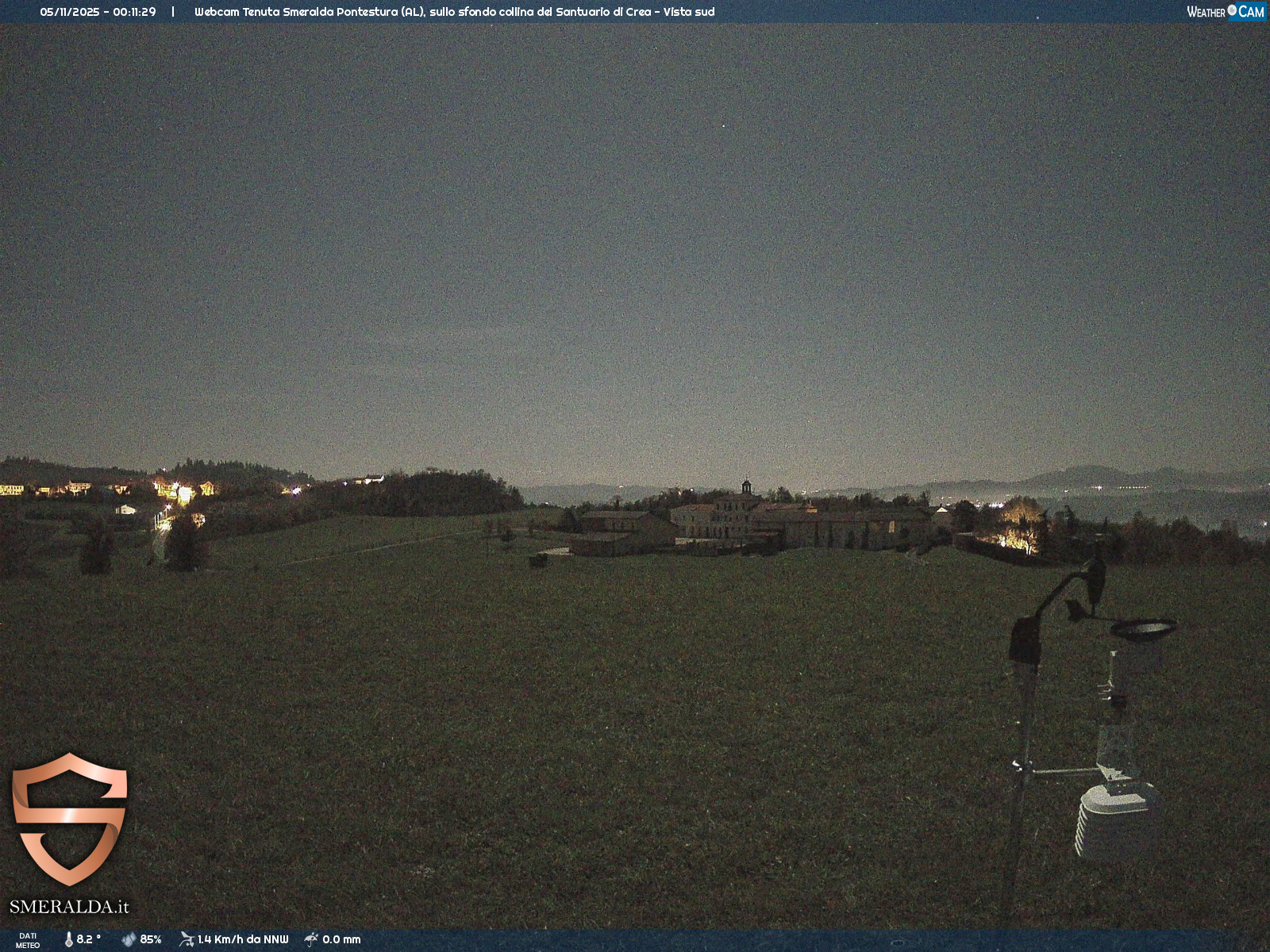 immagine della webcam nei dintorni di Pecetto di Valenza: webcam Casale Monferrato