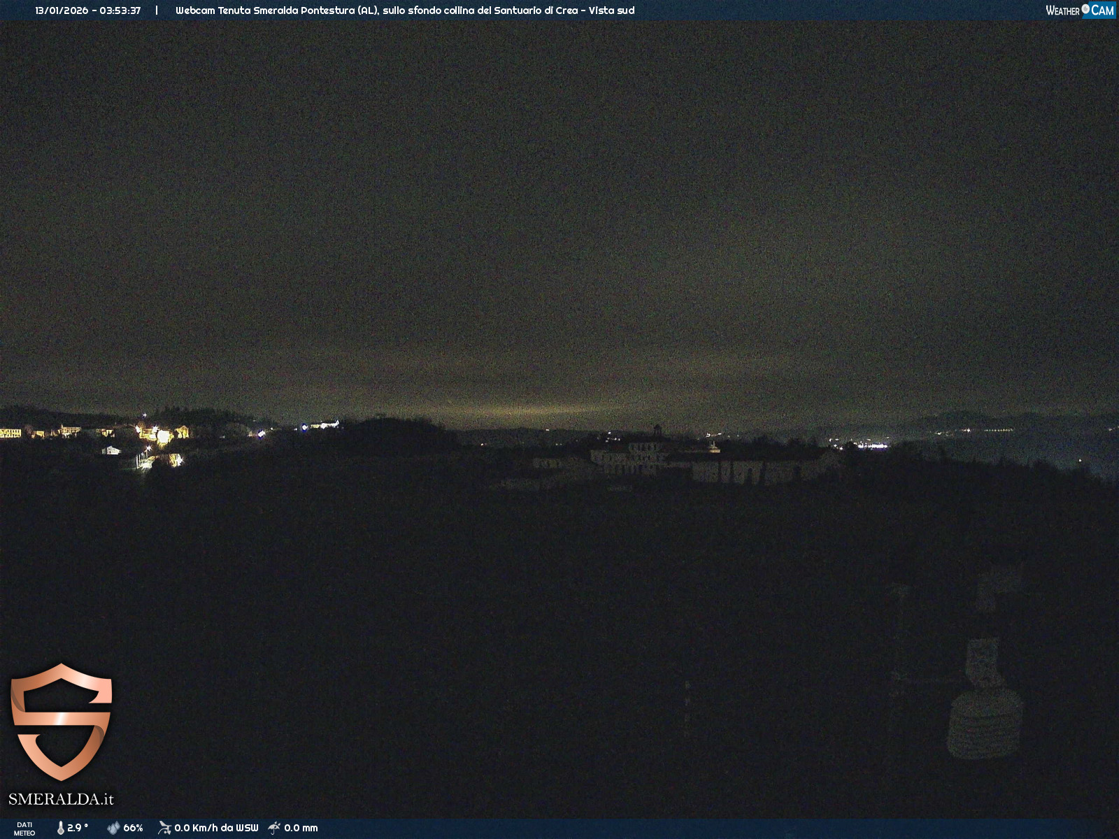 immagine della webcam nei dintorni di Pecetto di Valenza: webcam Casale Monferrato