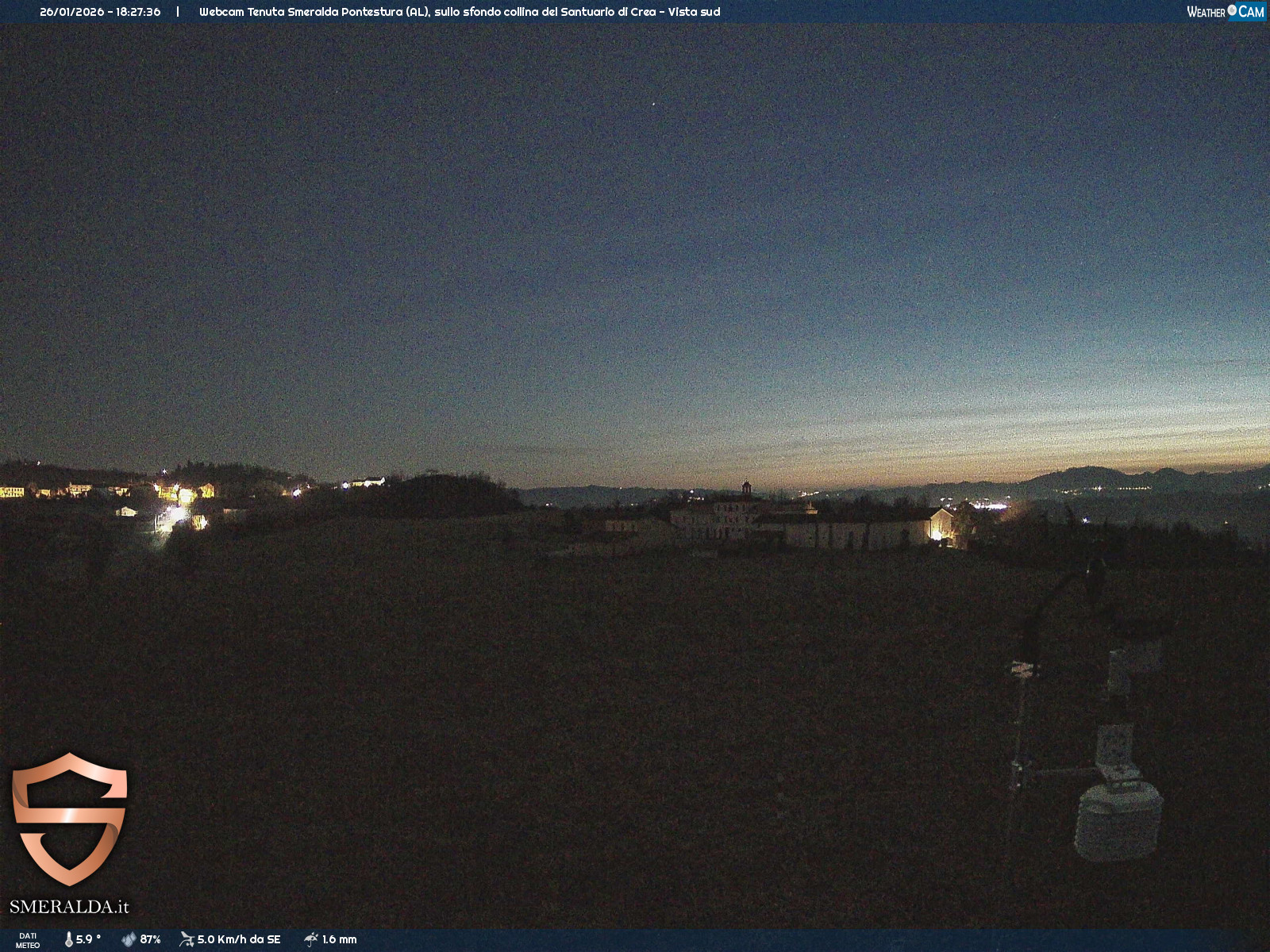 immagine della webcam nei dintorni di Felizzano: webcam Casale Monferrato