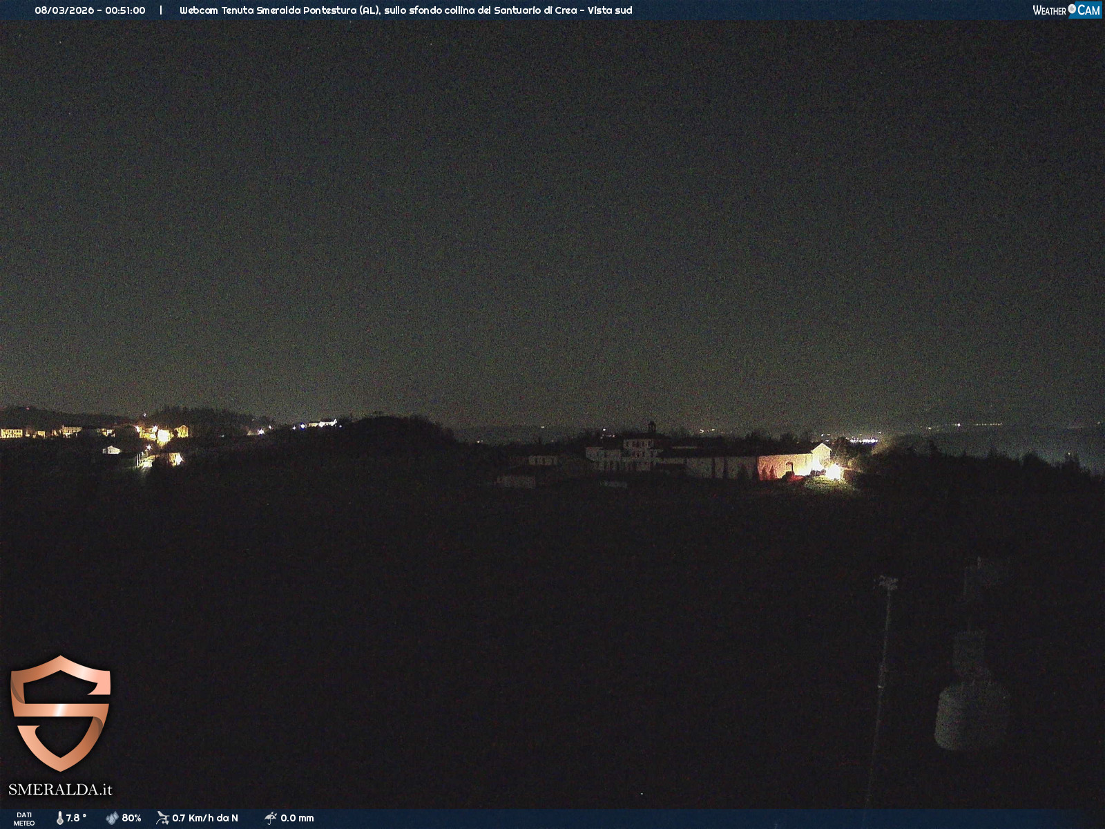 immagine della webcam nei dintorni di Pecetto di Valenza: webcam Casale Monferrato