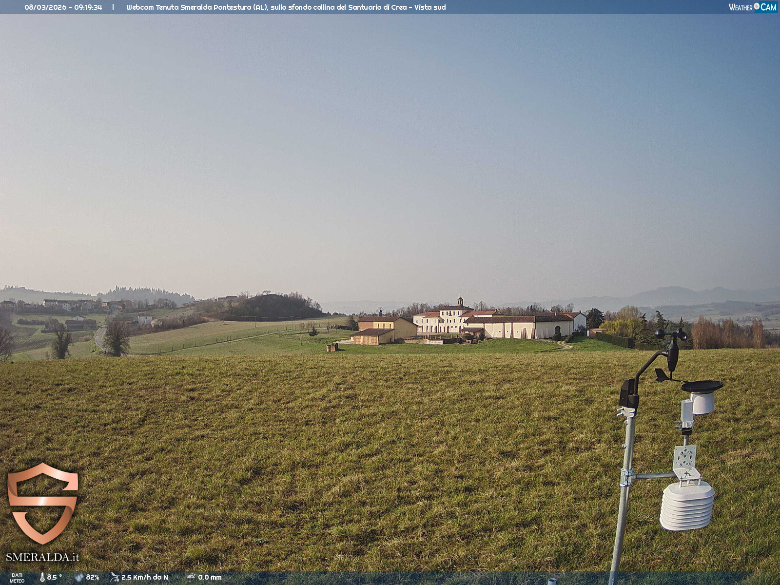 immagine della webcam nei dintorni di Pecetto di Valenza: webcam Casale Monferrato