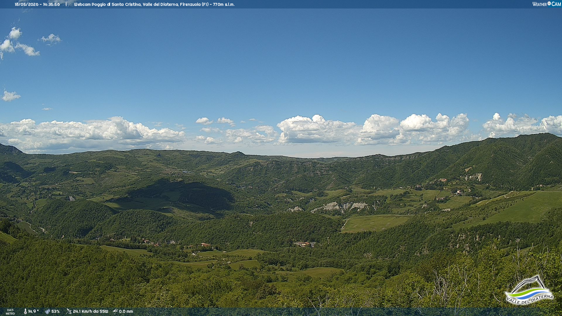 immagine della webcam nei dintorni di Castiglione dei Pepoli: webcam Firenzuola