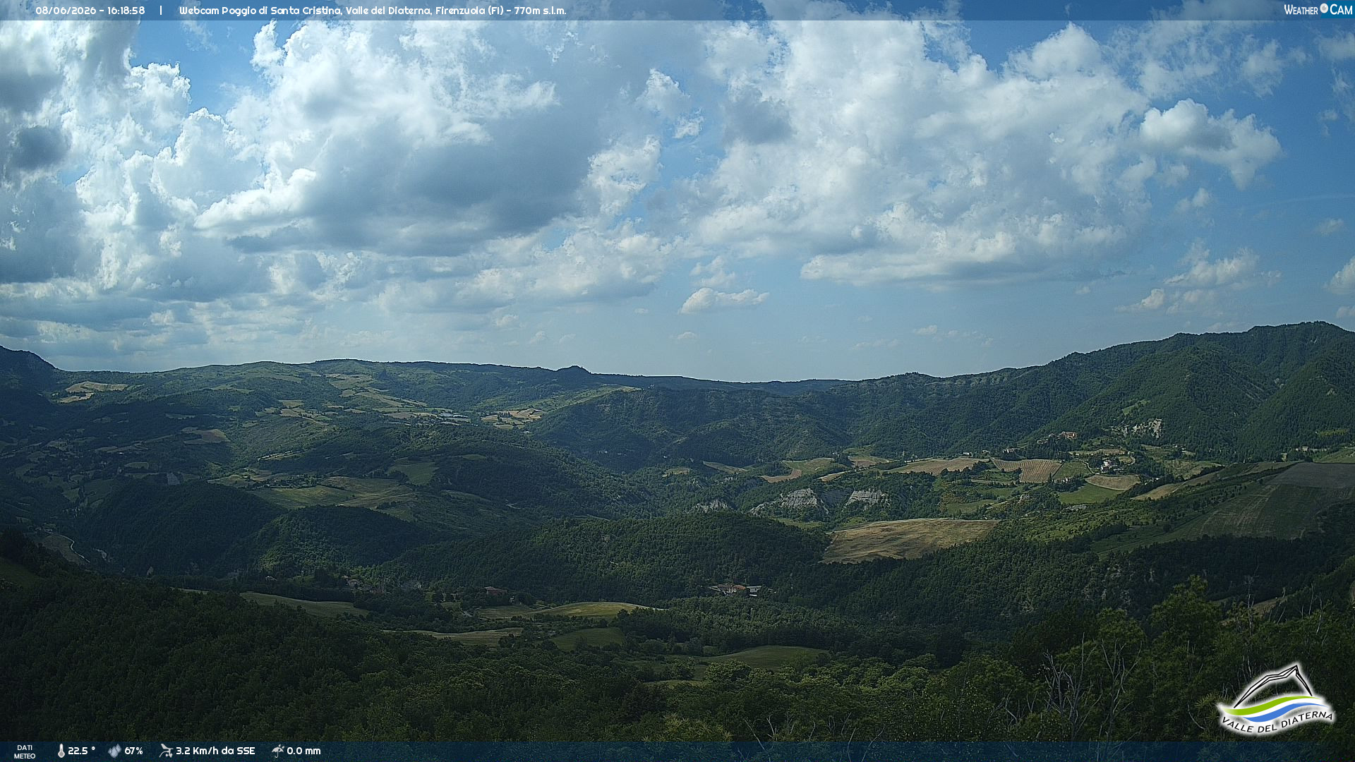 immagine della webcam nei dintorni di Castel del Rio: webcam Firenzuola