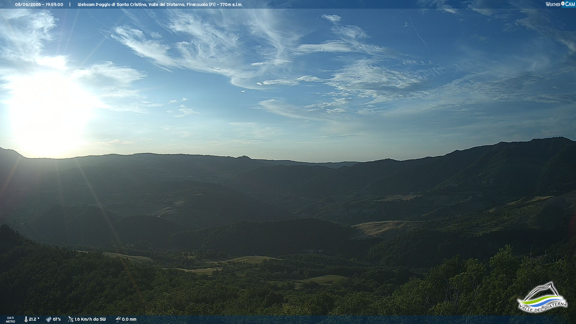 immagine della webcam nei dintorni di Castiglione dei Pepoli: webcam Firenzuola