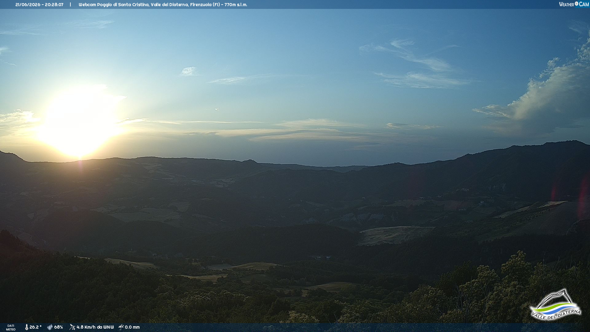 immagine della webcam nei dintorni di Monghidoro: webcam Firenzuola