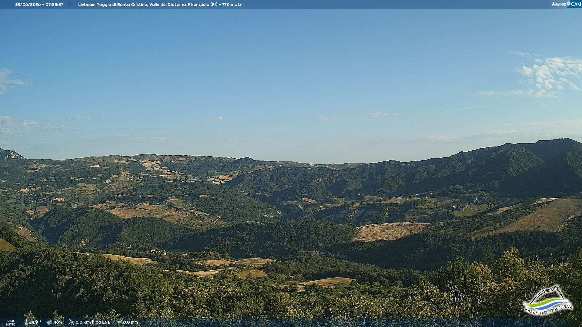 immagine della webcam nei dintorni di Castel del Rio: webcam Firenzuola