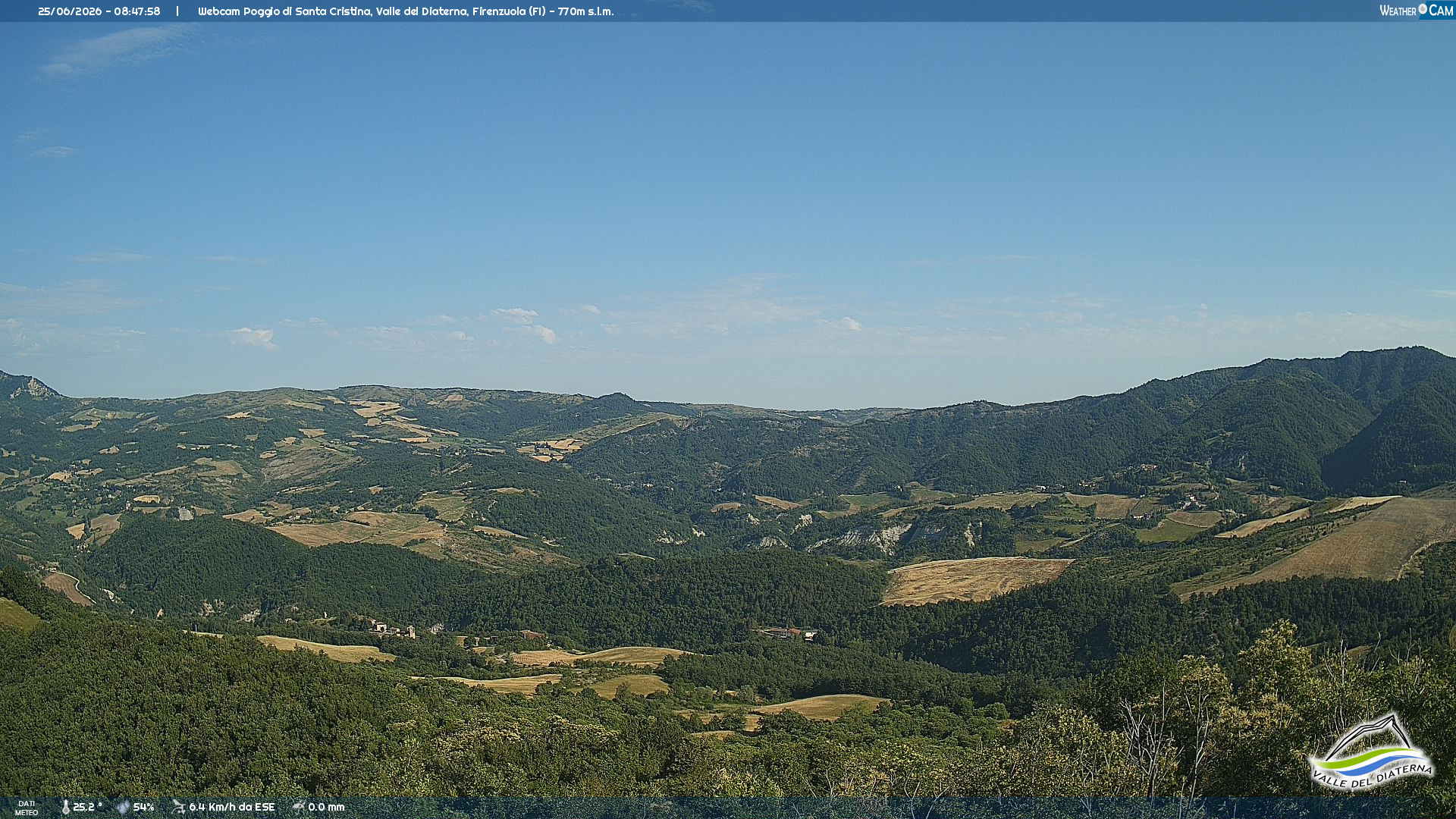 immagine della webcam nei dintorni di Castel del Rio: webcam Firenzuola