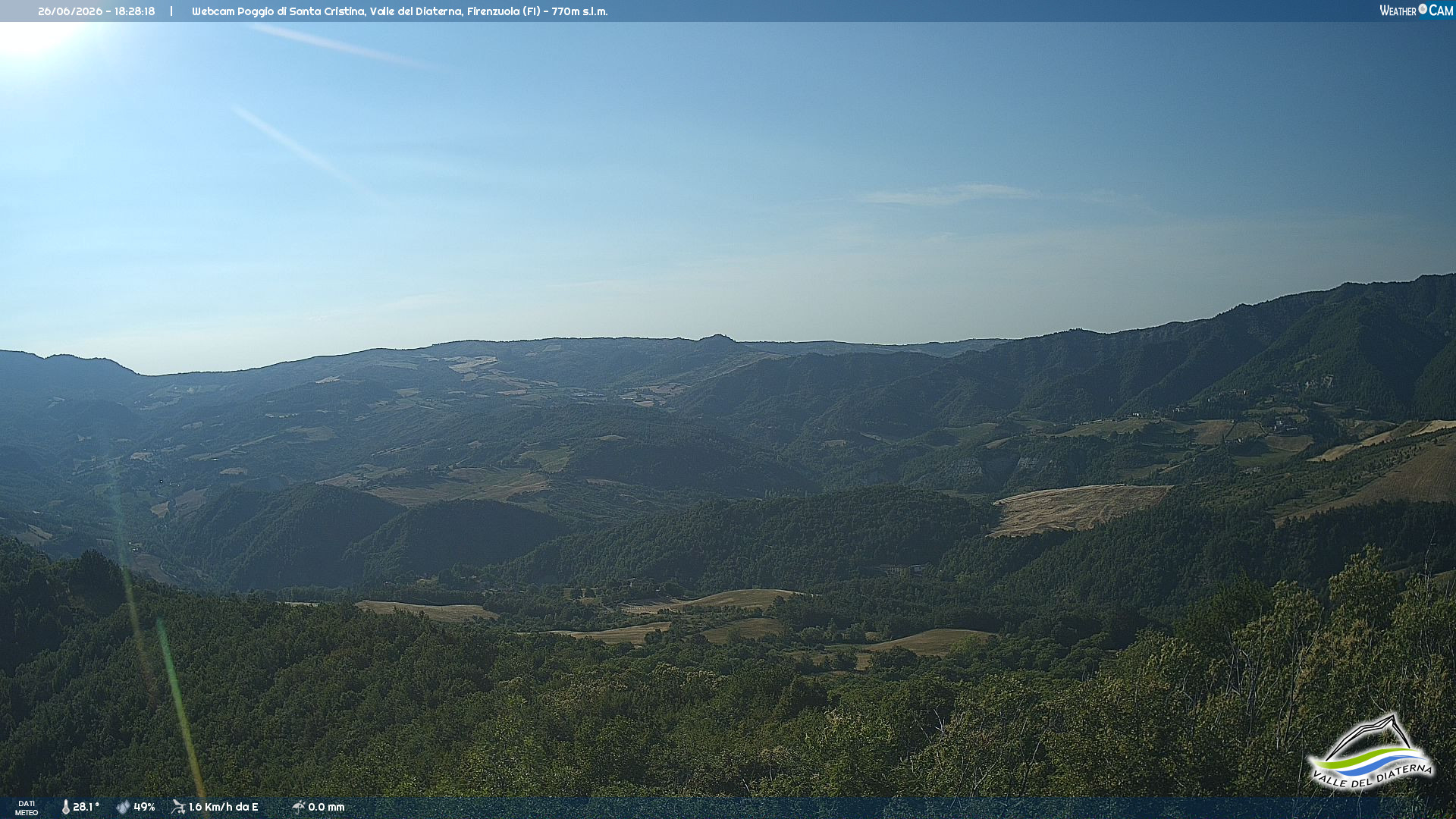 immagine della webcam nei dintorni di Castel del Rio: webcam Firenzuola