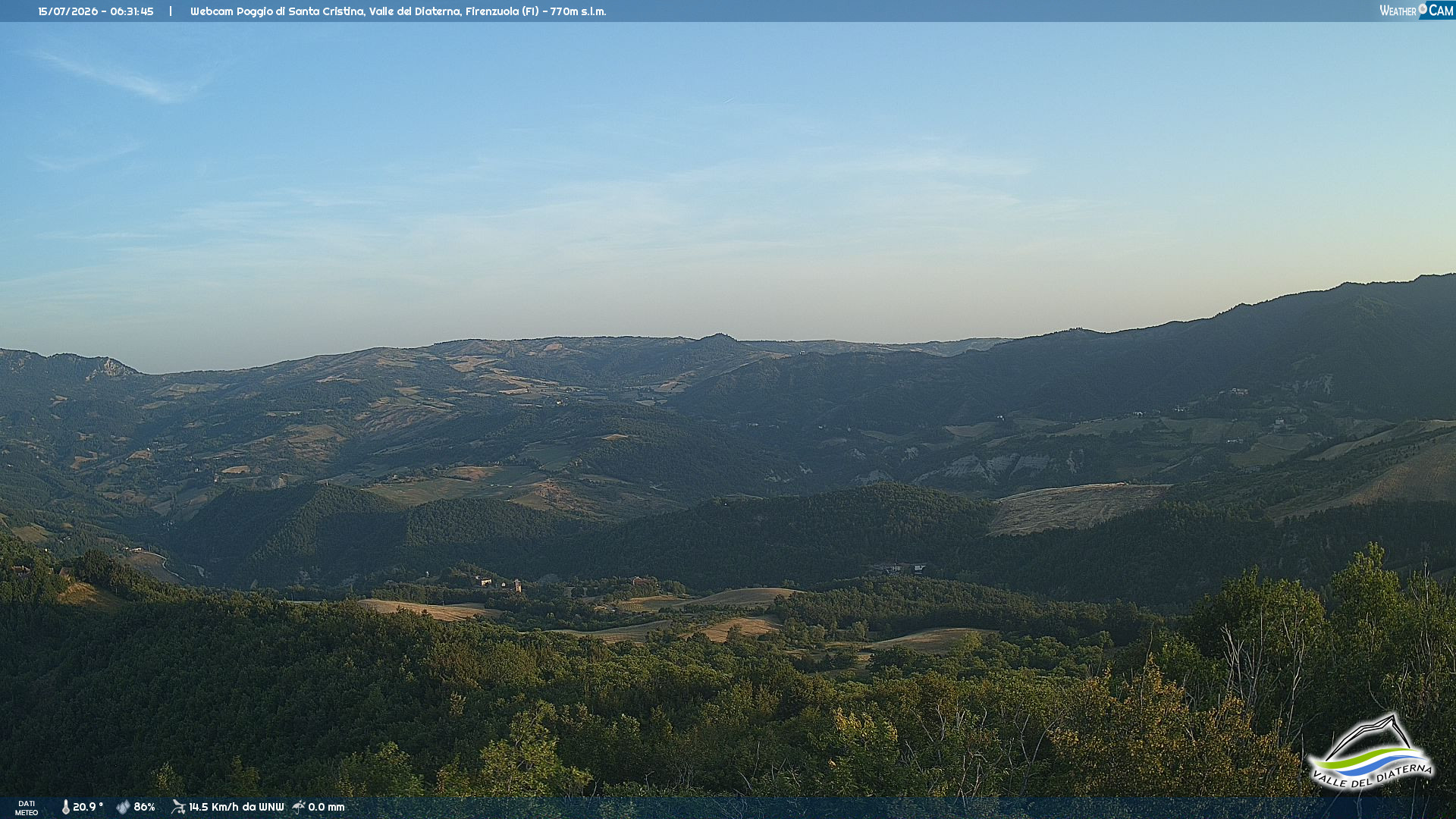 immagine della webcam nei dintorni di Vernio: webcam Firenzuola