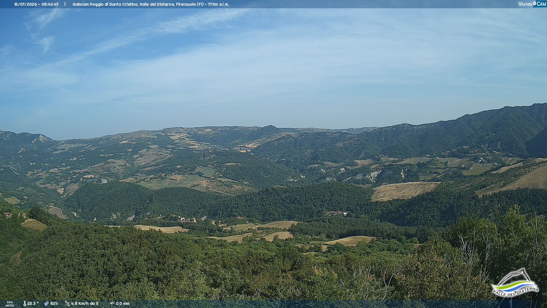 immagine della webcam nei dintorni di Marradi: webcam Firenzuola